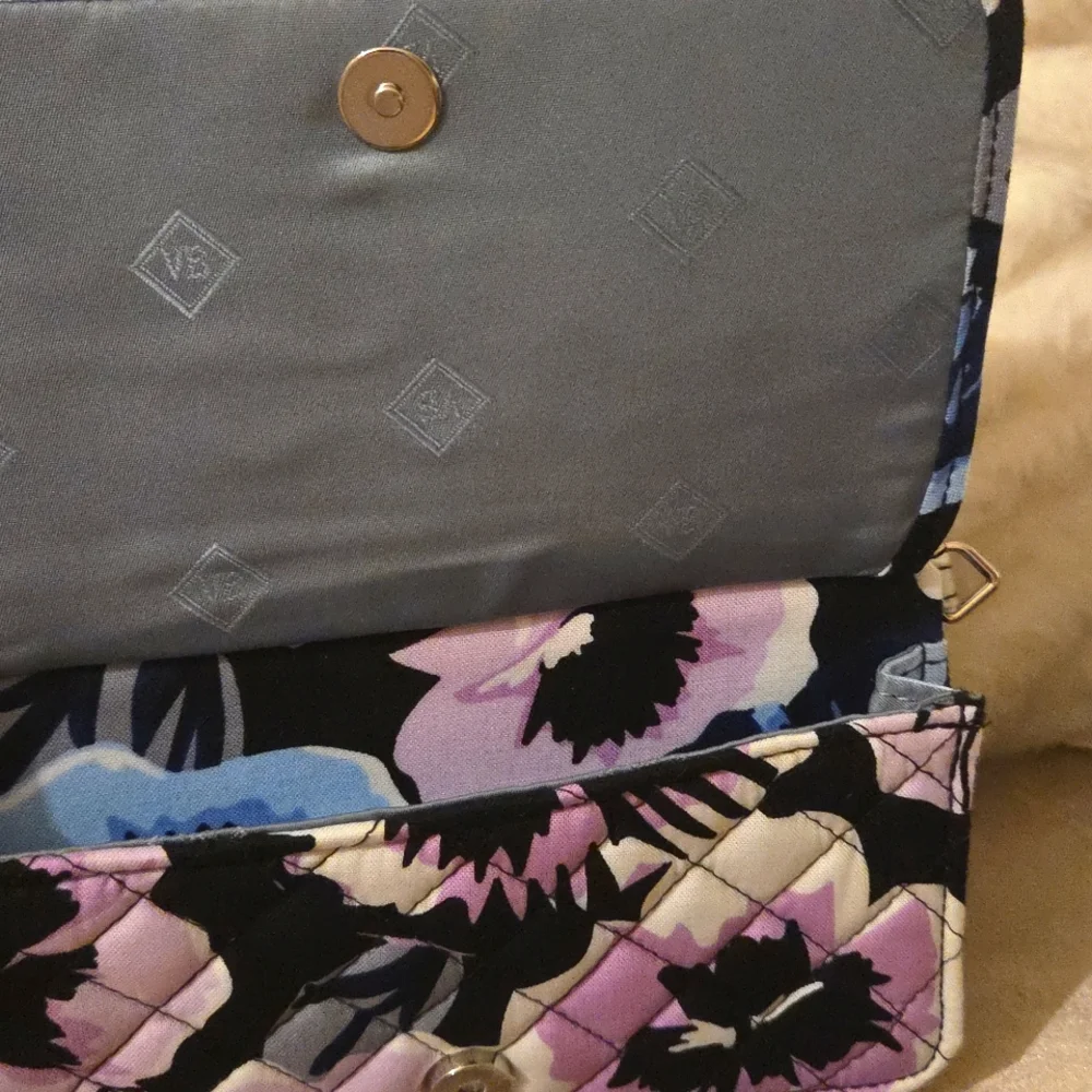 Vera Bradley Floral Quilted Wristlet/Small Purse